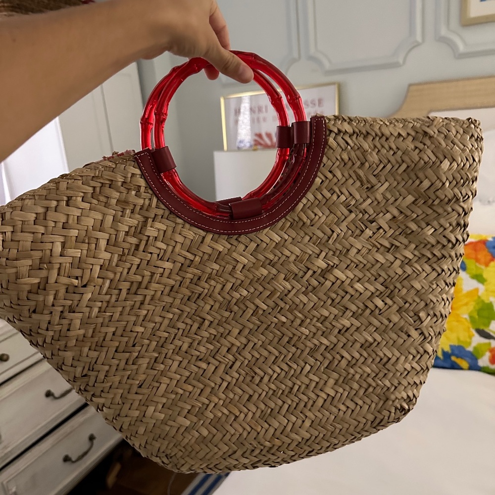 Frances Valentine Straw Tote